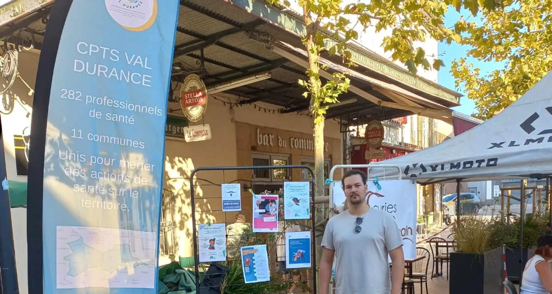 Le stand de la CPTS à Mallemort